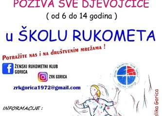 ŽRK Gorica poziva djevojčice u školu rukometa