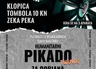 Chill VG za Doriana: Dođite u petak na humanitarni pikado turnir!