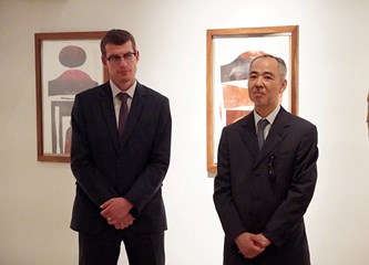 Na otvorenje izložbe Leona Zakrajšeka u Goricu stigli i veleposlanici Japana i Slovenije