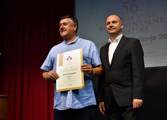 Vino Merlot barrique Darka Vranešića osvojilo zlato na 56. izložbi vina kontinentalne Hrvatske