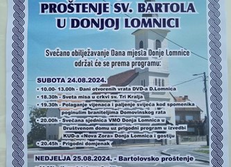 Donja Lomnica poziva na Bartolovo: Proslava Dana mjesta uz zabavne sadržaje u vikendu pred nama