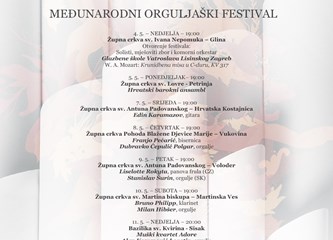 Počinje festival Ars Organi Sisciae, ugostit će ga i vukovinska župna crkva