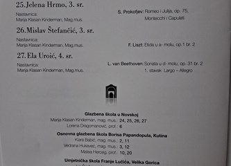 Učenici UŠ Franje Lučića sudjelovali na Klavirskoj promenadi u Sisku