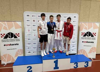 Nikola Huzjak juniorski karate prvak Hrvatske: Katja Braica, Vito Hulina i Lucija Kirinić viceprvaci!