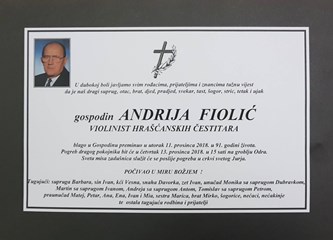Odlazak poznatog čestitara: U 91. godini preminuo Andrija Fiolić