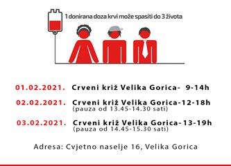 Darujte krv: Od ponedjeljka nove akcije u Velikoj Gorici