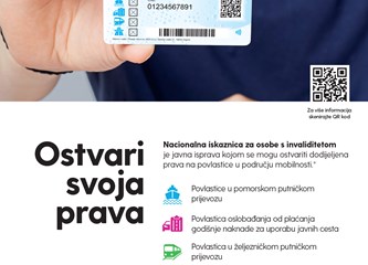 Edukacija za osobe s invaliditetom o Nacionalnoj i Europskoj iskaznici te Europskoj parkirališnoj karti u četvrtak u Velikoj Gorici